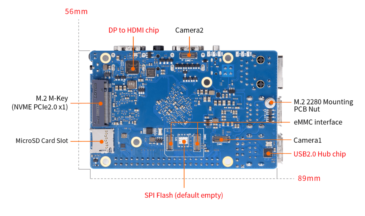 микрокомпьютер Orange pi 5 pro 16gb