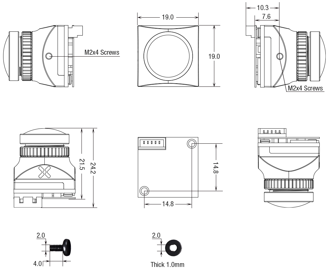 Камера FPV Foxeer T Rex Micro 1500TVL