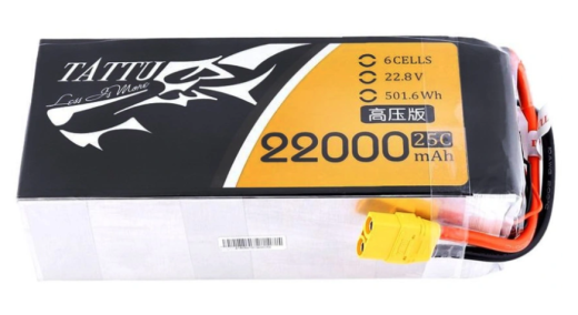 Аккумулятор Tattu 22000 mAh LiPo 6S 22.2V XT90