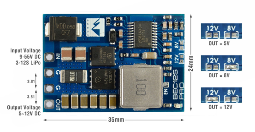 Стабилизатор напряжения Matek BEC 12S Pro