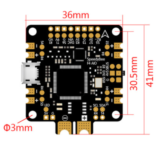 Полётный контроллер SpeedyBee F4